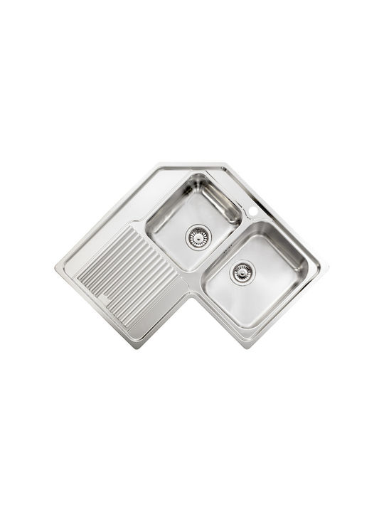 Sanitec Ένθετος Νεροχύτης Inox Σατινέ Μ83xΠ83cm...