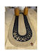 SteweHome Runner Bumbac Negru 30x80cm