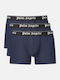 Herren Boxershorts Blau 3er Pack
