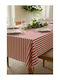 SteweHome Baumwolle Strick Tischdecke Rot 140x220cm