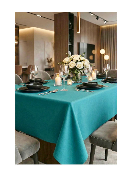 SteweHome Cotton Turquoise Tablecloth 170x280cm