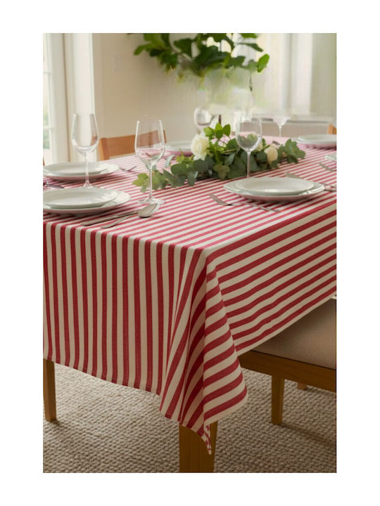 SteweHome Baumwoll Tischtuch Stricken Rote 80x80cm
