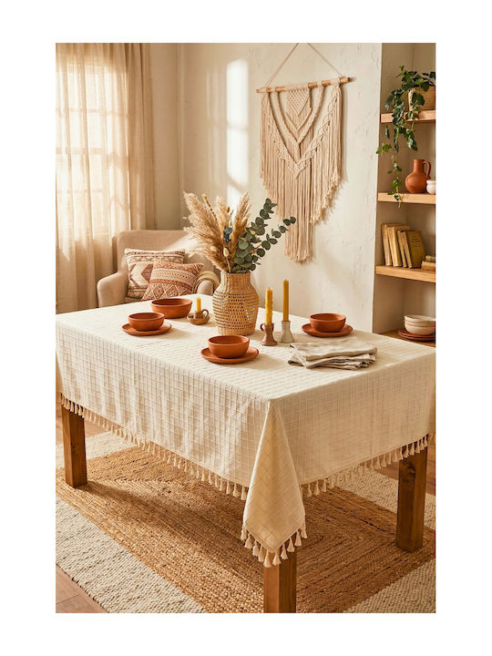 SteweHome Linen Beige Tablecloth 140x180cm