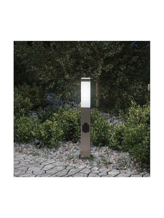 vidaXL Outdoor Small Post Floor Lamp 40W IP44 for E27 Silver