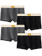 Boxer Pentru Bărbați Black Gray