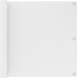 vidaXL Rectangular White Shade Divider 0.75x8m