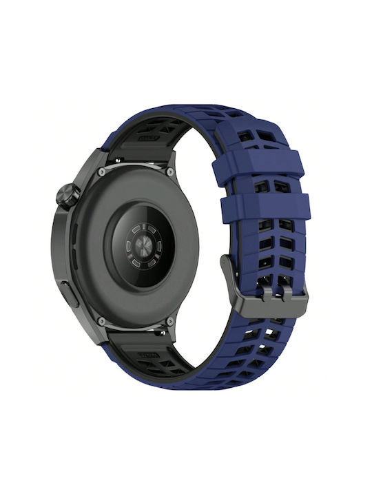Silicone Strap Rugged Grid OnePlus Watch 2R 47mm/OnePlus Watch 2 47mm Blue
