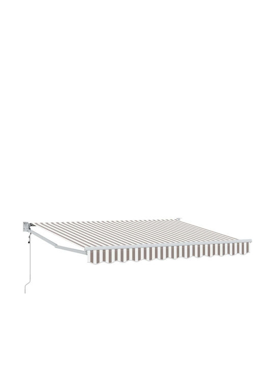 vidaXL Terrasse Zelt Grau 3x2.5m