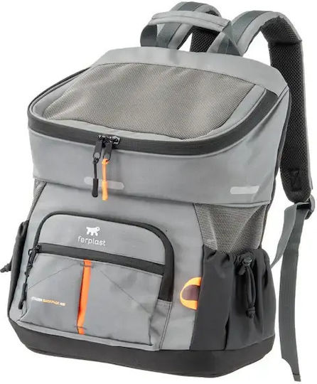 Ferplast Waterproof Backpack for Carrying Dog / Cat up to 10kg Gray
