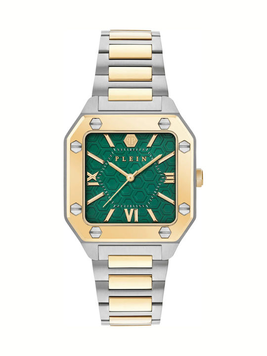 Philipp Plein Lady Womens Watch Battery with Silver Metal Bracelet