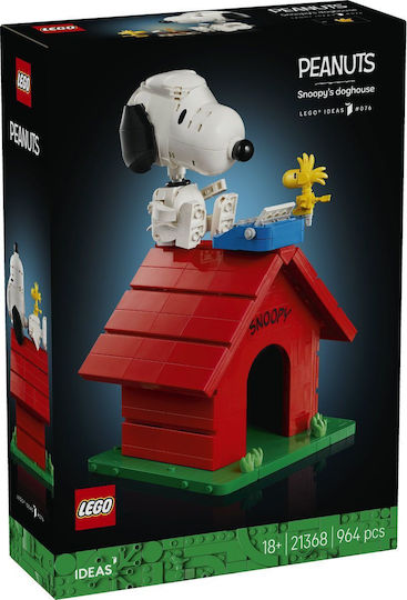LEGO Ideas Peanuts: Къщичката на Снупи за 3+ Години 964 Бройки