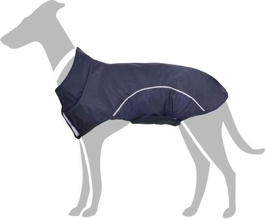 vidaXL Dog Coat Waterproof Blue Medium