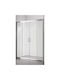 Crown Καμπίνα Ντουζιέρας με Συρόμενη Πόρτα 150x185cm Clear Glass Chrome