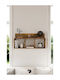 Brown Bookcase 98x17x45cm
