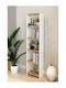 Bibliotecă Albă 40x20x160 cm