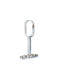 Curtain Rail Base Wall Metallic Silver