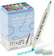 Arrtx Brush & Chisel 12 Μαρκαδόροι Basic Colors