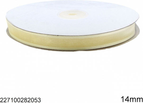 Organza Ribbon Beige