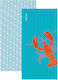 Feel & Touch Turquoise Beach Towel 80x160cm
