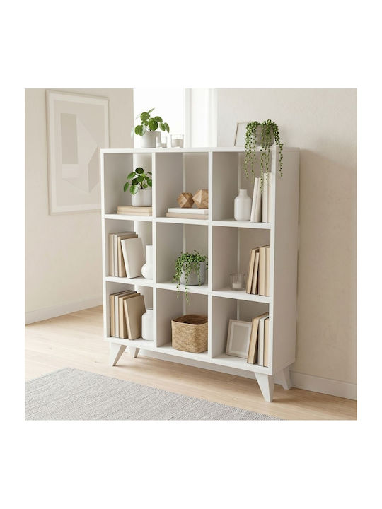 Bookcase Dokia White 88.4x19.8x100.3cm