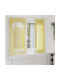 vidaXL Set Perdele cu Bretele Galbene 140x175cm