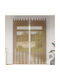 vidaXL Set Perdele cu Bretele Maro Deschis 140x260cm