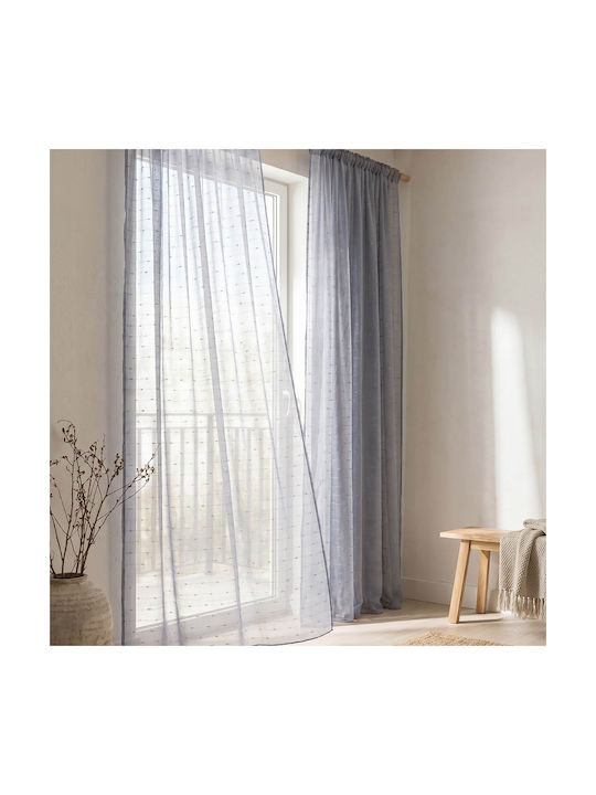 Premier Κουρτίνα με Τρέσα Rafaela Grey 140x270εκ.