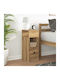 Wooden Brown Bedside Table 25x31x66cm