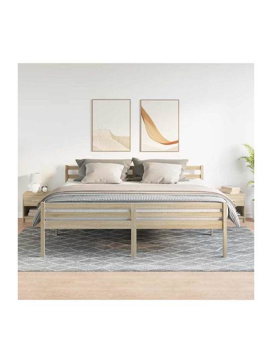 Nachttische Holz Beige 2Stücke 39x28x41cm