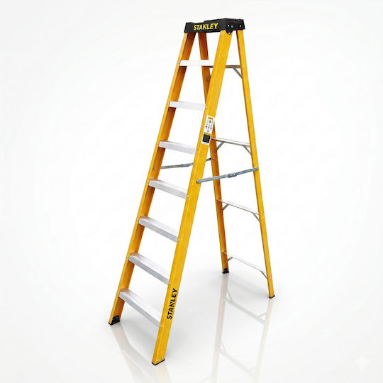 Stanley Metal Ladder with 7 Steps 218.5cm