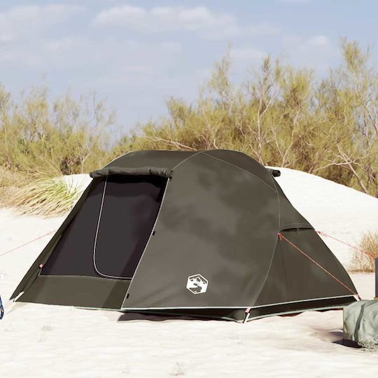 vidaXL Fishing Tent Brown for 3 People