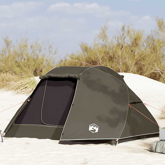 vidaXL Fishing Tent Brown for 5 People