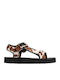 Leather Women's Sandals Brown