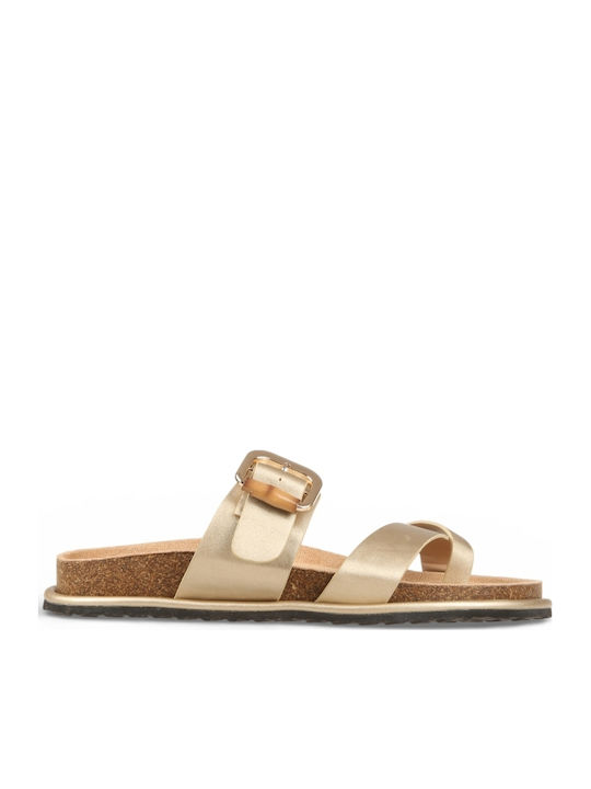 Women's Flat Sandals Gold