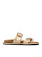 Women's Flat Sandals Gold