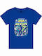 Παιδικό T-shirt Μπλε Ρουά
