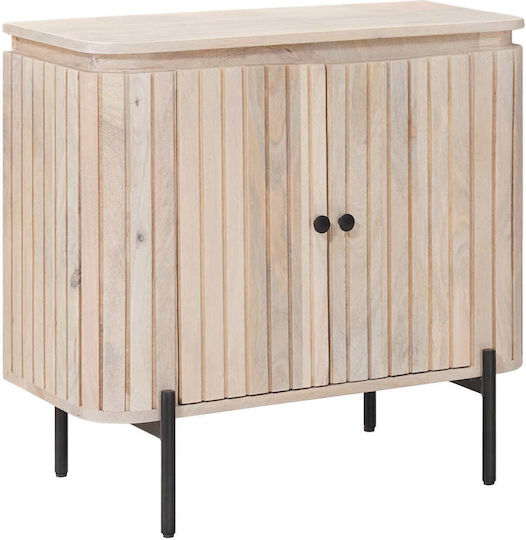 Μπουφές από Μασίφ Ξύλο Μπεζ 70x30x65cm