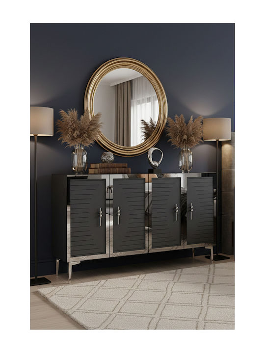 Sideboard aus Metall Weiß 120x32x75cm