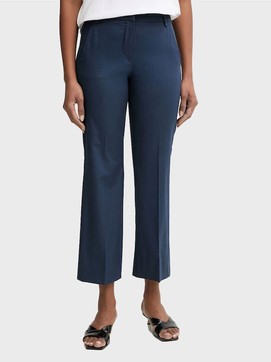 Marella Women's Fabric Capri Flared Pants in Lo...