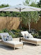 Aluminium Garten- und Terrassen-Sonnenschirm Blau 2.7x2.7xHöhe 2.35m