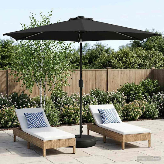 Aluminum Grey Garden & Terrace Parasol 3x3xHeight 2.35m