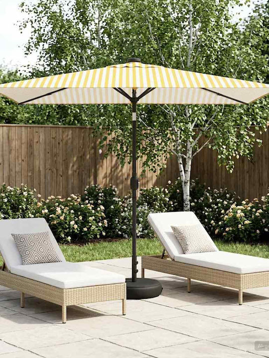 Umbrelă Din Aluminiu Galbenă 3x3xÎnălțime 2.35m