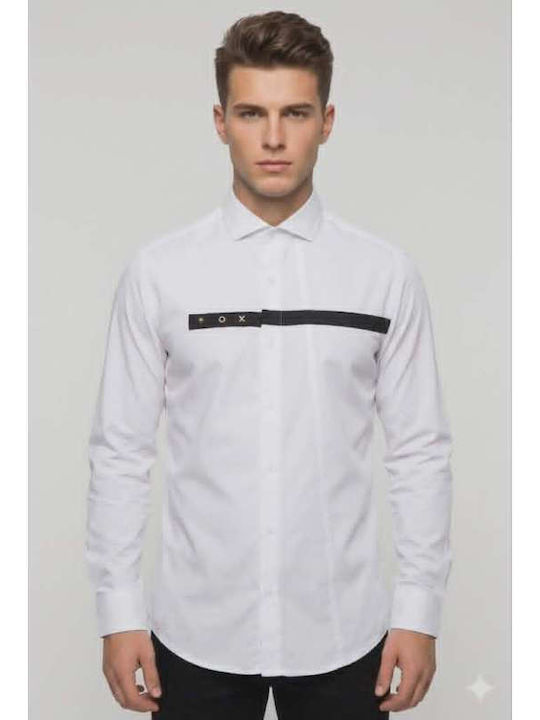 Stefan Fashion Μακρυμάνικo Πουκάμισο Ριγέ White