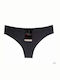 Damen-Slip Schwarz Grau