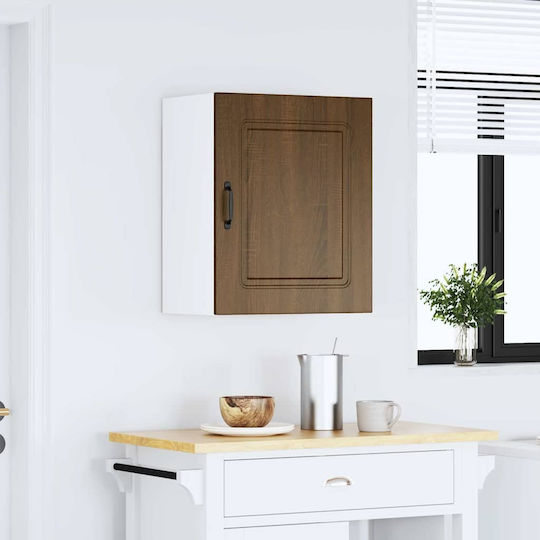 Kalmar Kitchen Cabinet Set Wall And Floor Brown Oak 50x31x60cm