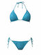 Set Bikini Triunghi & Brazilia Albastru
