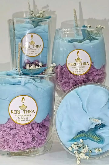 Kerithra Aromatic Soy Purple Candle