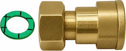 Ρακόρ Ορειχάλκινο Ίσιο Τρελό Θηλ.-θηλ 3/4''
