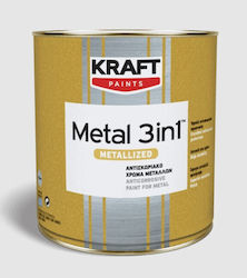Kraft Ριπολίνη Αντισκωριακό Metal 3 In 1 0.75lt Ανθρακί Ματ Kraft Ριπολίνη Αντισκωριακό Metal 3 In 1 0.75lt Ανθρακί Ματ