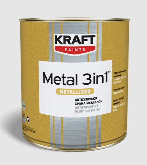 Kraft Ripolin Anticorrosive Metal 3 In 1 0.75lt Copper Matt